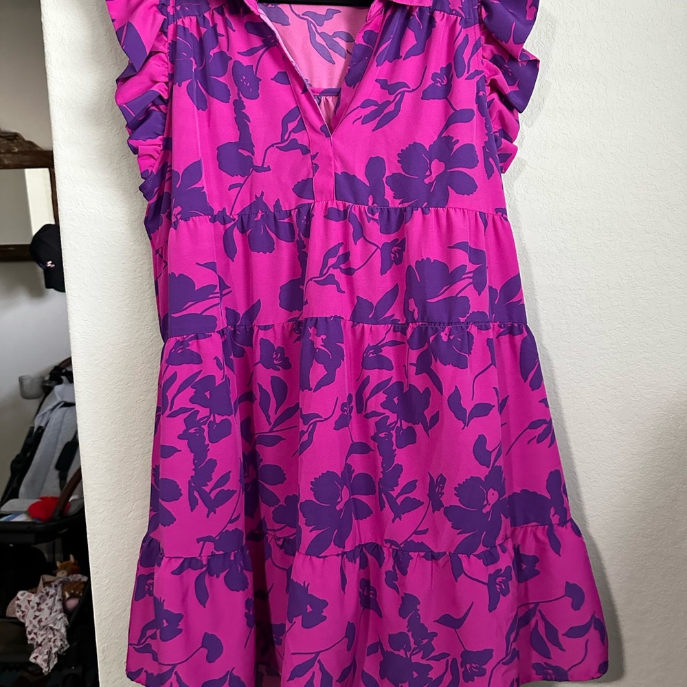 Pink and Purple Dress